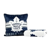 Toronto Maple Leafs 2-Pack 50" x 60" Holiday Throw Blanket and Cushion Set