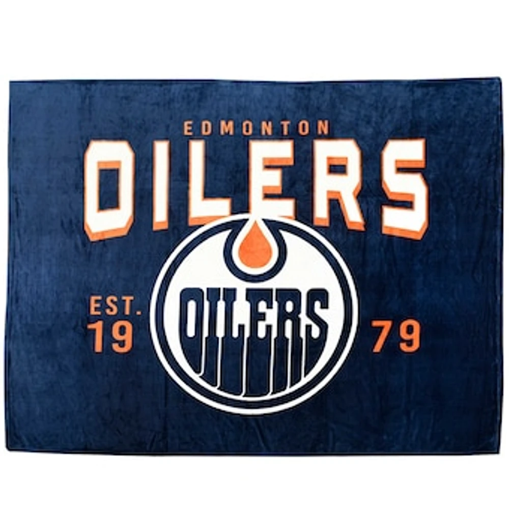 Edmonton Oilers Jumbo Blanket 62" x 90"