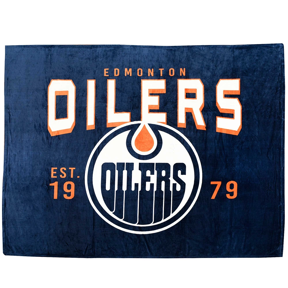 Edmonton Oilers Jumbo Blanket 62" x 90"