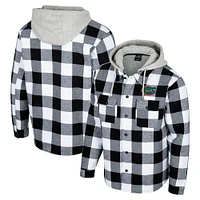 Men's Colosseum Black/White Florida Gators Buffalo Plaid Full-Zip Jacket