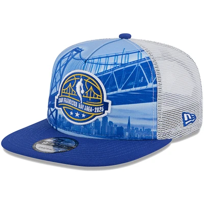 Men's New Era White/Royal 2025 NBA All-Star Game Scenic Golden Gate A-Frame 9FIFTY Snapback Hat