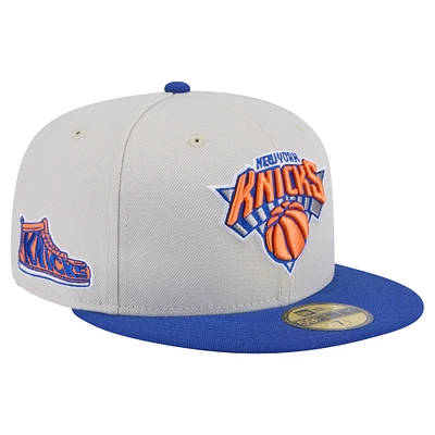 Men's New York Knicks  Era Stone Victory Grove Vintage Sidepatch Sneaker 59FIFTY Fitted Hat