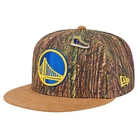 Men's New Era  Camo Golden State Warriors Victory Grove Forest Sneaker Pin 9FIFTY Snapback Hat