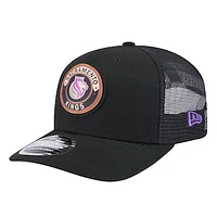 Men's New Era  Black Sacramento Kings Victory Grove Circle Patch 9SEVENTY Adjustable Hat