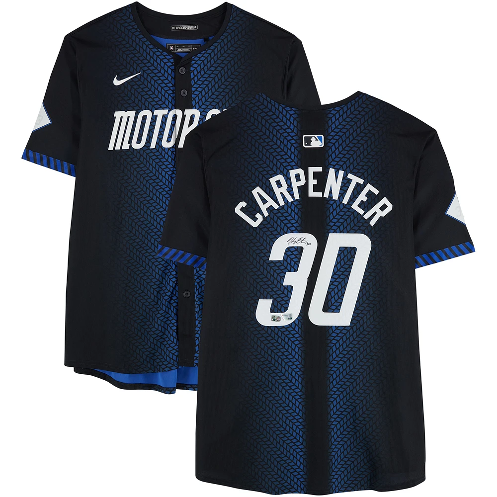 Kerry Carpenter Detroit Tigers Autographed Nike City Connect Replica Jersey