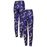 Women's Concepts Sport Purple Minnesota Vikings Breakthrough Allover Print Knit Sleep Leggings