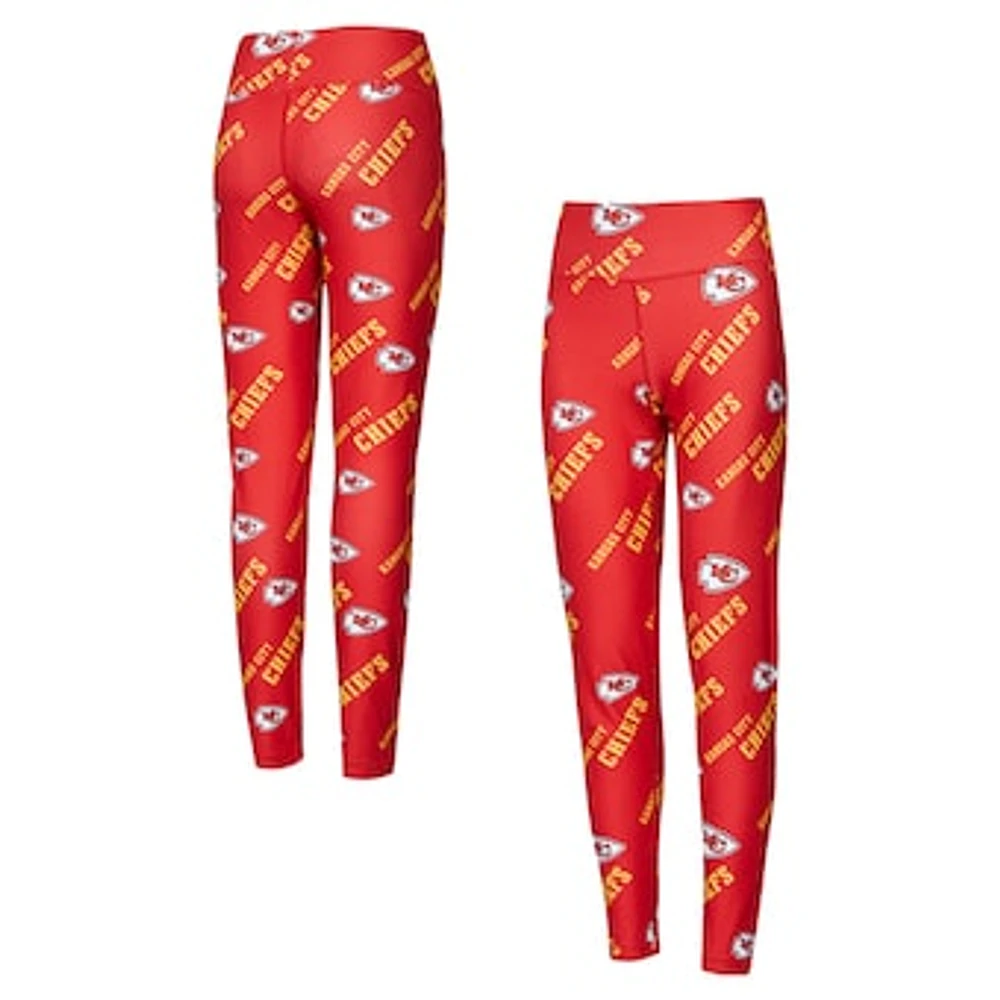 Women's Concepts Sport Red Kansas City Chiefs Breakthrough Allover Print Knit Sleep Leggings