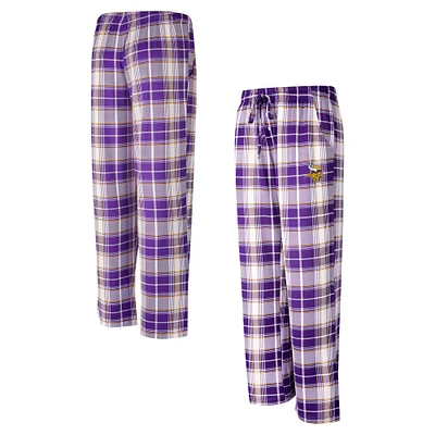 Women's Concepts Sport Purple Minnesota Vikings Ashford Plaid Knit Pants