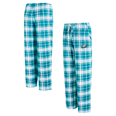 Women's Concepts Sport Midnight Green Philadelphia Eagles Ashford Plaid Knit Pants