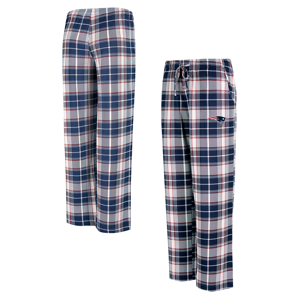 Women's Concepts Sport Navy New England Patriots Ashford Plaid Knit Pants