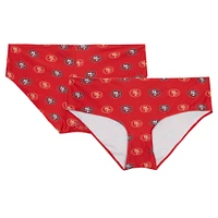 Women's Concepts Sport Scarlet San Francisco 49ers Record Allover Print Knit Panty