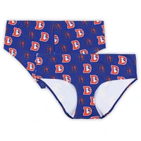 Women's Concepts Sport Royal Denver Broncos Record Allover Print Knit Panty