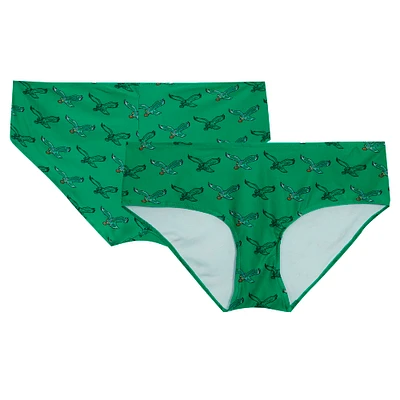 Women's Concepts Sport Kelly Green Philadelphia Eagles Record Allover Print Knit Panty