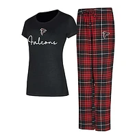 Women's Concepts Sport Atlanta Falcons Vector T-Shirt & Flannel Pants Sleep Set