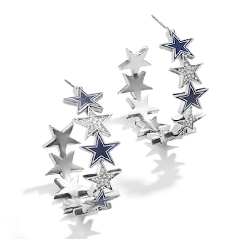 BaubleBar Dallas Cowboys Cut-Out Star Hoop Earrings