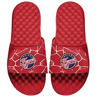 Unisex ISlide Red Indiana Fever Shattered Slide Sandals
