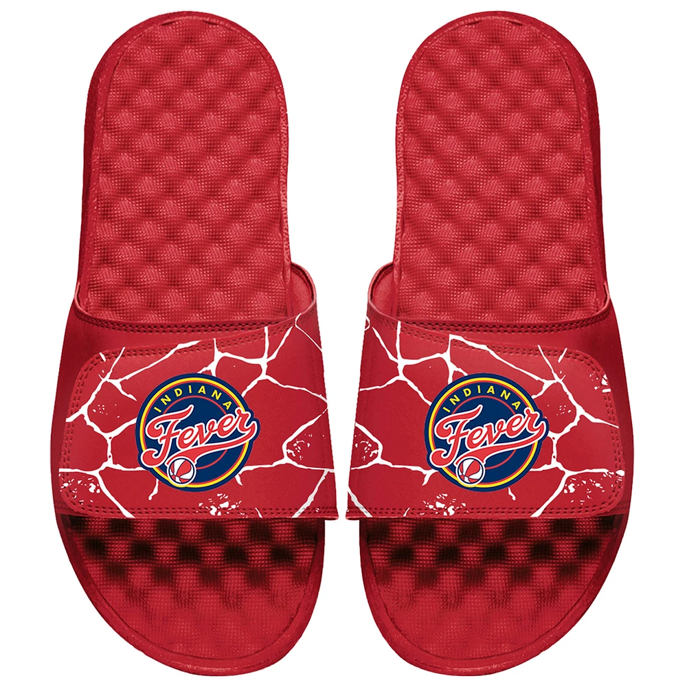 Unisex ISlide Red Indiana Fever Shattered Slide Sandals