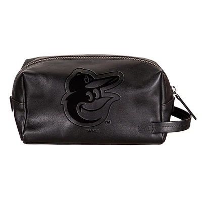 Baltimore Orioles Hybrid Leather Lined Dopp Toiletry Bag