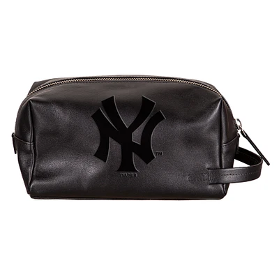 New York Yankees Hybrid Leather Lined Dopp Toiletry Bag