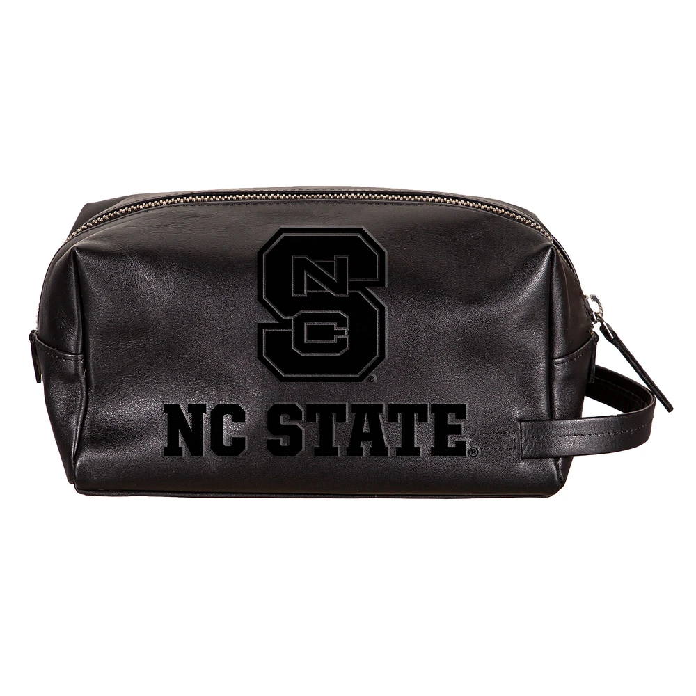 NC State Wolfpack Hybrid Leather Lined Dopp Toiletry Bag