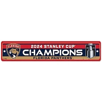 WinCraft Florida Panthers 2024 Stanley Cup Champions 3.75'' x 19'' Street Sign