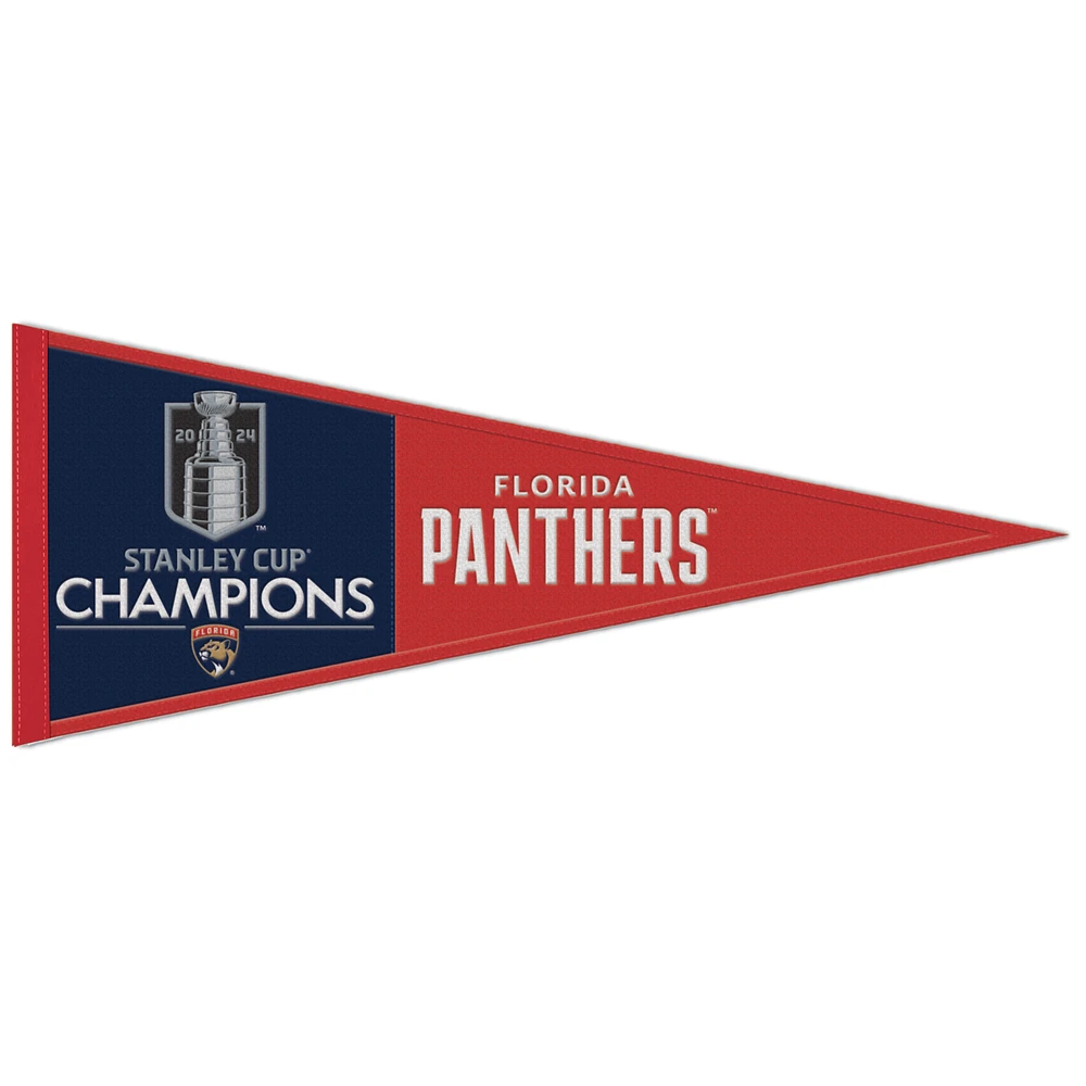 WinCraft Florida Panthers 2024 Stanley Cup Champions 13" x 32" Wool Pennant