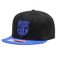 Men's Fan Ink  Black/Blue Barcelona Wander Snapback Hat