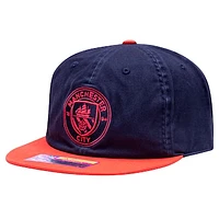 Men's Fan Ink  Navy/Red Manchester City Wander Snapback Hat