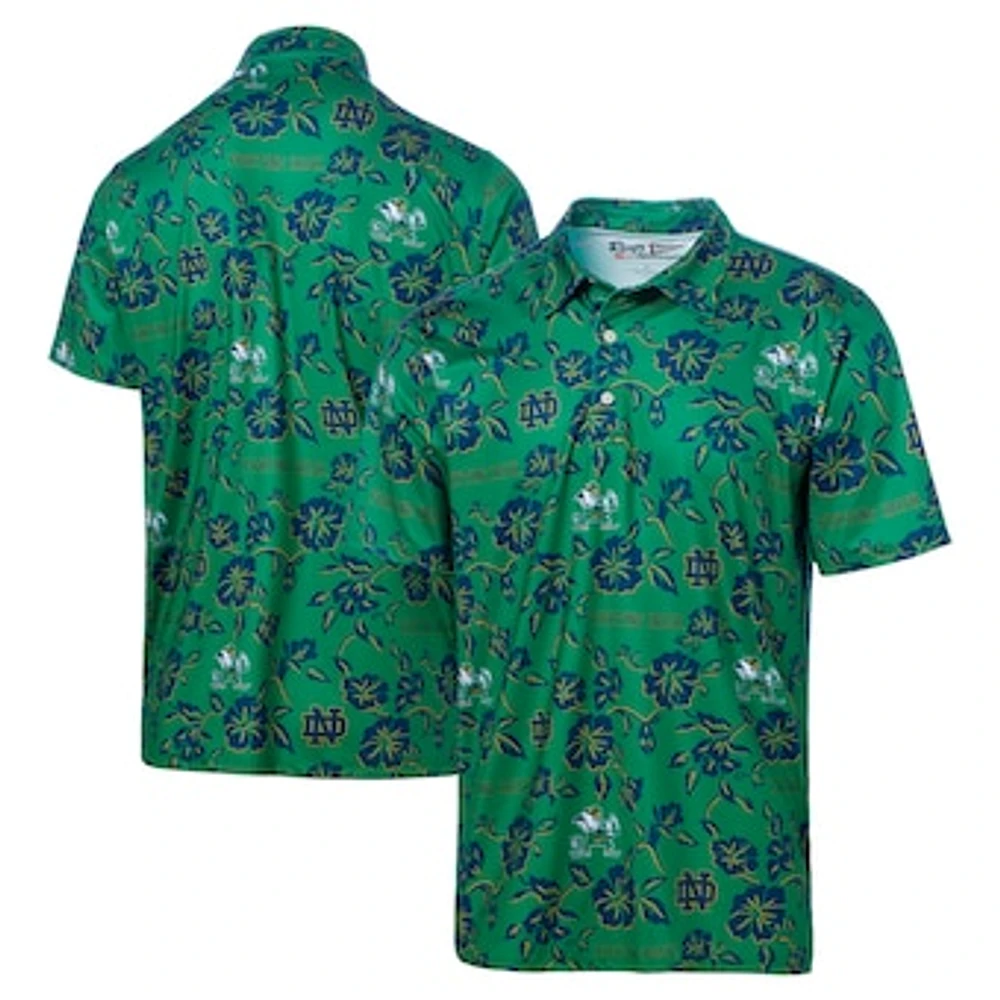 Men's Reyn Spooner Green Notre Dame Fighting Irish Performance Polo