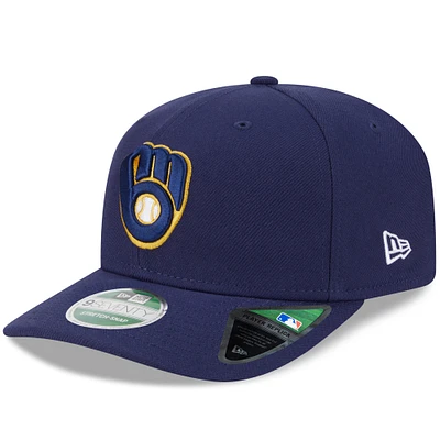 Men's New Era  Navy Milwaukee Brewers Player Replica 9SEVENTY Adjustable Hat