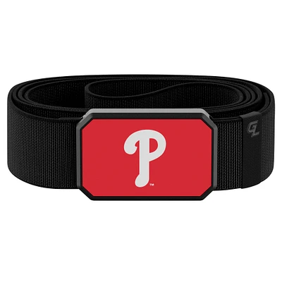 Groove Life Black Philadelphia Phillies Belt with Team Color Buckle