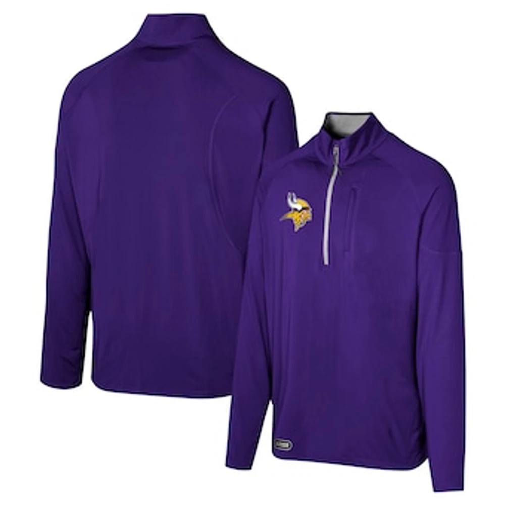 Men's Purple Minnesota Vikings Grind Iron Quarter-Zip Top