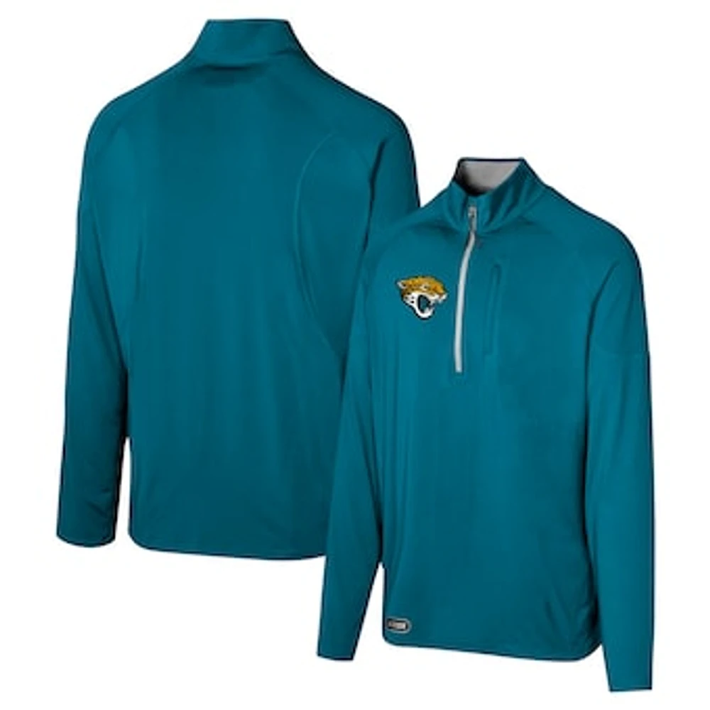 Men's Teal Jacksonville Jaguars Grind Iron Quarter-Zip Top