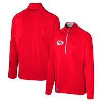 Men's Red Kansas City Chiefs Grind Iron Quarter-Zip Top