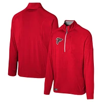 Men's Red Atlanta Falcons Grind Iron Quarter-Zip Top