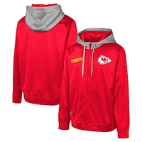 Men's Red Kansas City Chiefs Replay Fashion Graphic Full-Zip Hoodie Jacket