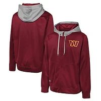 Men's Burgundy Washington Commanders Replay Fashion Graphic Full-Zip Hoodie Jacket