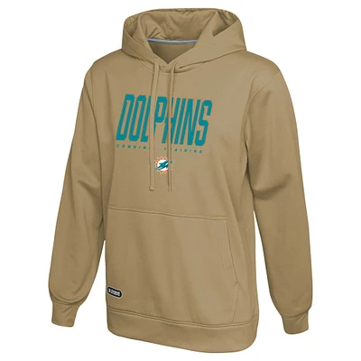 Men's Khaki Miami Dolphins Top Ranked Pullover Hoodie