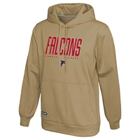 Men's Khaki Atlanta Falcons Top Ranked Pullover Hoodie