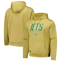 Men's Khaki New York Jets Top Ranked Pullover Hoodie