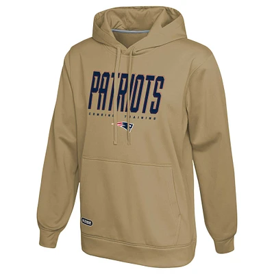 Men's Khaki New England Patriots Top Ranked Pullover Hoodie