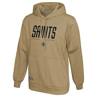 Men's Khaki New Orleans Saints Top Ranked Pullover Hoodie