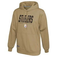 Men's Khaki Pittsburgh Steelers Top Ranked Pullover Hoodie