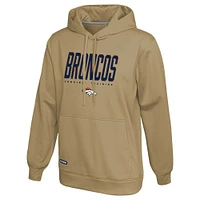 Men's Khaki Denver Broncos Top Ranked Pullover Hoodie