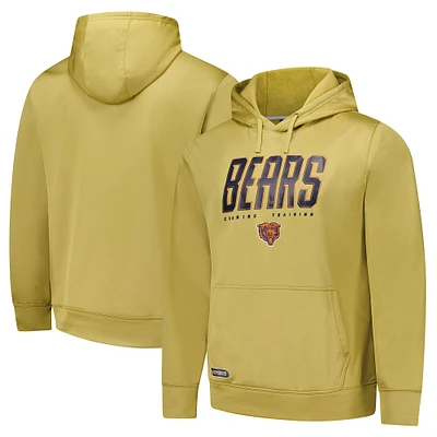 Men's Gold Chicago Bears Top Ranked Pullover Hoodie