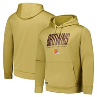 Men's Gold Cleveland Browns Top Ranked Pullover Hoodie