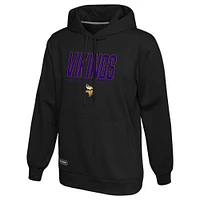 Men's Black Minnesota Vikings Combine Authentic Pullover Hoodie