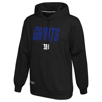 Men's Black New York Giants Combine Authentic Pullover Hoodie