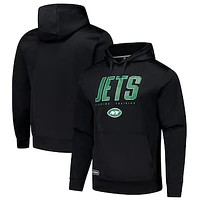 Men's Black New York Jets Combine Authentic Pullover Hoodie