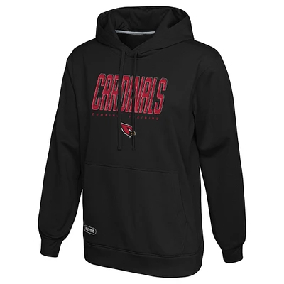 Men's Black Arizona Cardinals Combine Authentic Pullover Hoodie